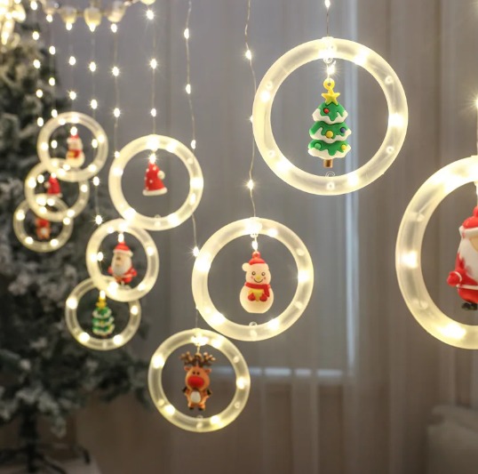 Luz  led aros Cortina 10 aros